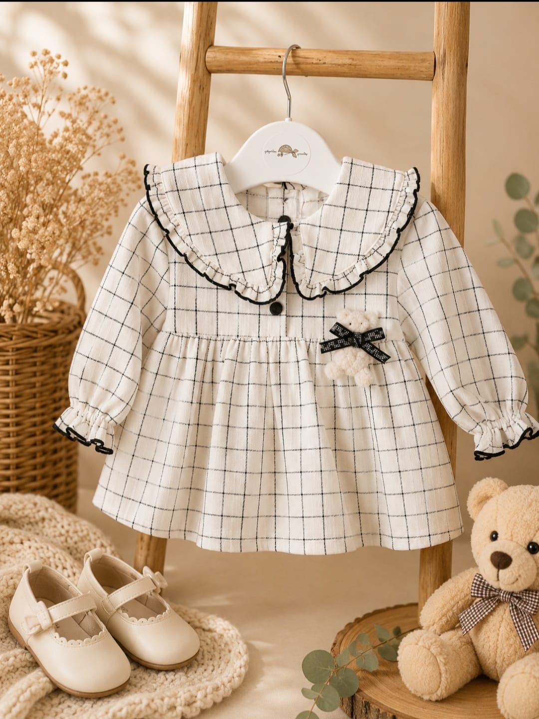 Ropa de niña otoño invierno - Vestido de cuadros